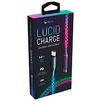 Helix Lucid LED 1m (3.2 ft.) USB-C to USB-C Charge/Sync Cable (ETHCLTLED)