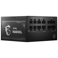MSI Mag 80 Plus A650GL 650-Watt ATX Modular Power Supply