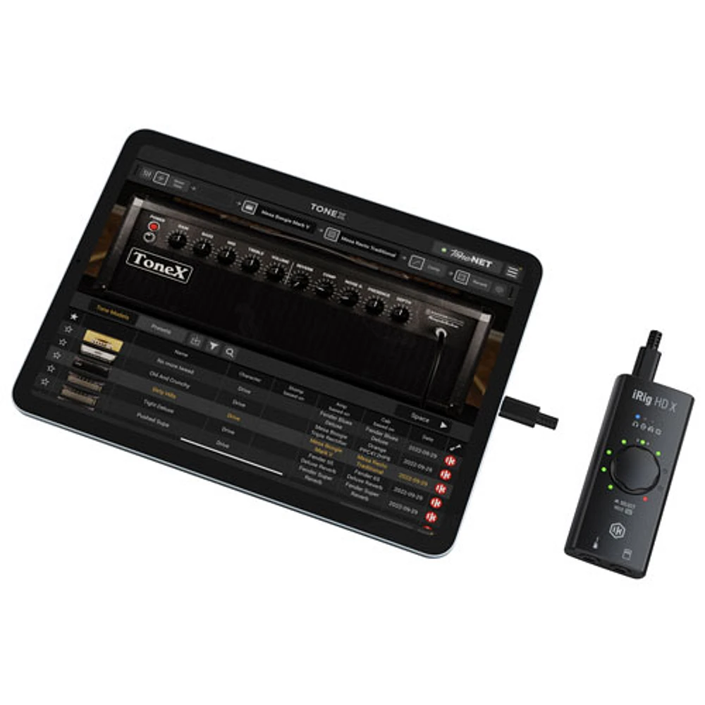 Interface iRig HD X Audio d'IK Multimedia pour guitare (iPhone, iPad, Mac/PC)