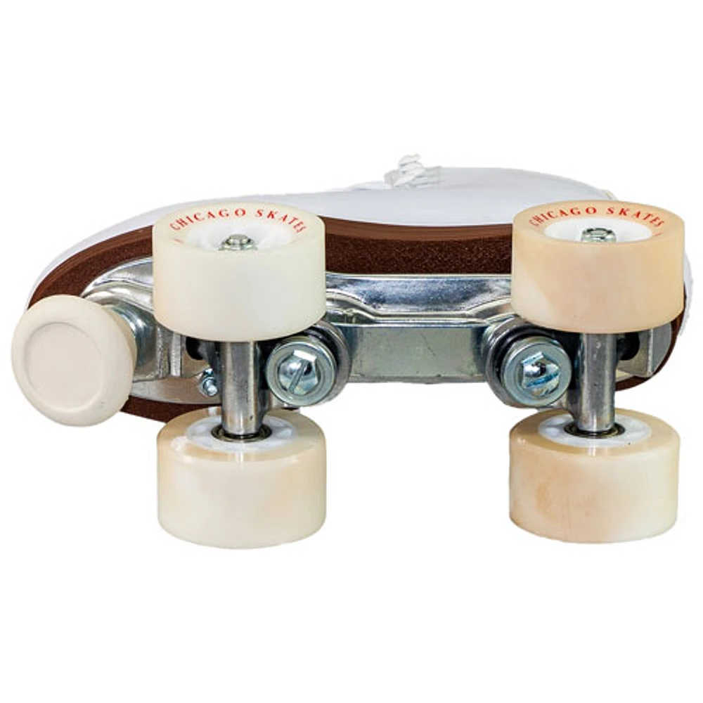 Chicago Leather-Lined Rink Roller Skates - White - Size 5-11