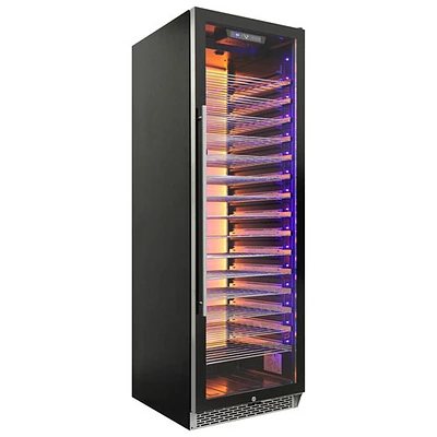 Cellier de 141 bouteilles de Vinturi (VRIW14101BL) - Acier inoxydable noir