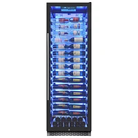 Vinturi 141-Bottle Wine Cellar (VRIW14101BL) - Black Stainless Steel