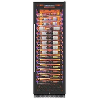 Vinturi 141-Bottle Wine Cellar (VRIW14101BL) - Black Stainless Steel