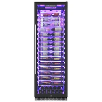 Vinturi 141-Bottle Wine Cellar (VRIW14101BL) - Black Stainless Steel