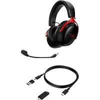 HyperX Cloud III Wireless Gaming Headset - Red/Black