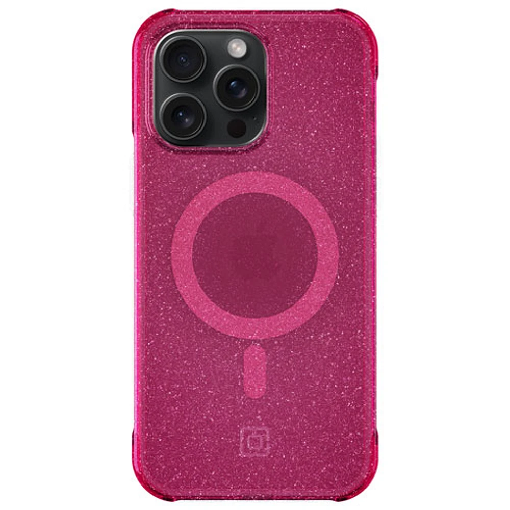 Étui rigide ajusté Forme d'Incipio avec MagSafe pour iPhone 15 Pro Max - Rose vif scintillant
