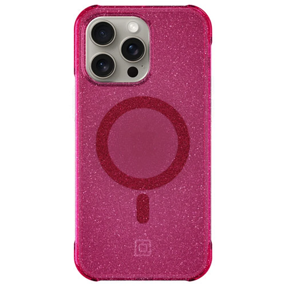 Étui rigide ajusté Forme d'Incipio avec MagSafe pour iPhone 15 Pro Max - Rose vif scintillant