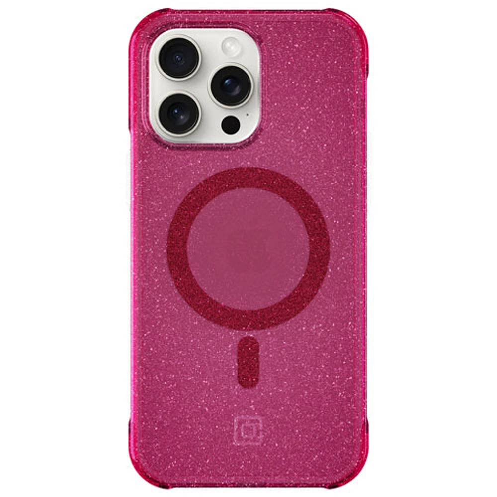 Étui rigide ajusté Forme d'Incipio avec MagSafe pour iPhone 15 Pro Max - Rose vif scintillant