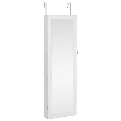 Armoire à bijoux avec miroir et 6 lumières DEL de Boutique Home