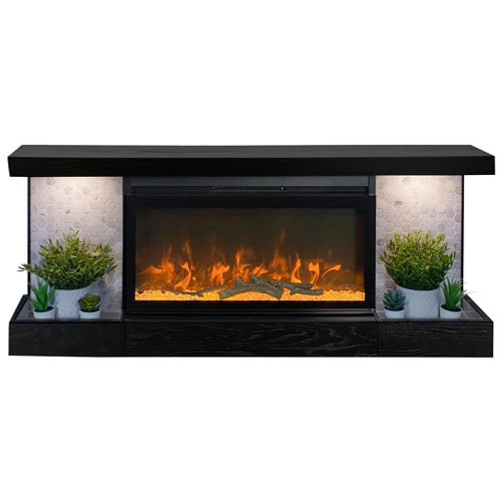 ActiveFlame Home Decor Series 48" Electric Fireplace - Black