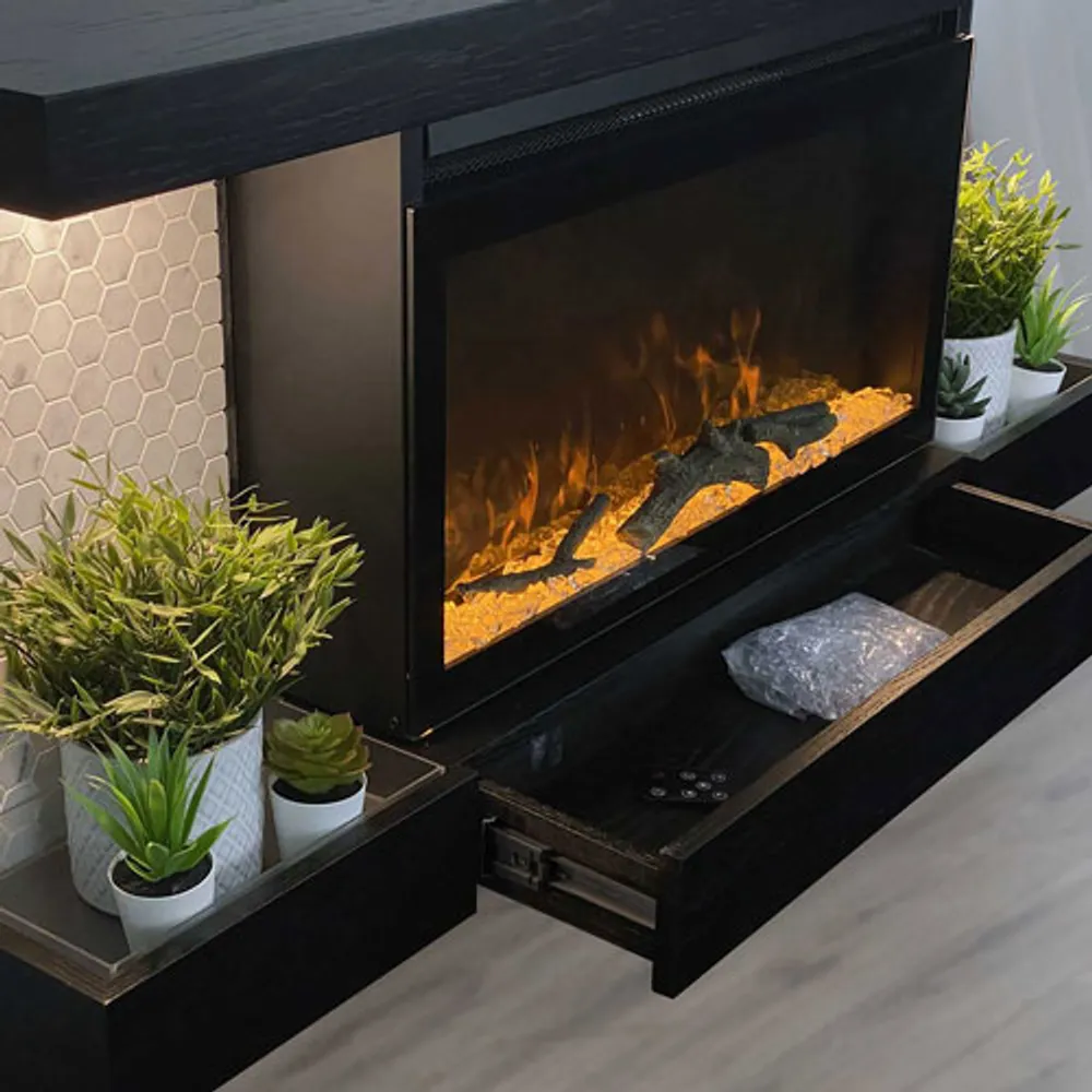 ActiveFlame Home Decor Series 48" Electric Fireplace - Black