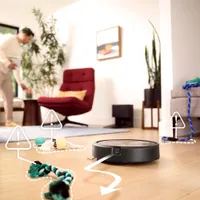 Aspirateur robot connecté Wi-Fi Roomba j9+ à vidange automatique d'iRobot (j955020) - Bronze rubis