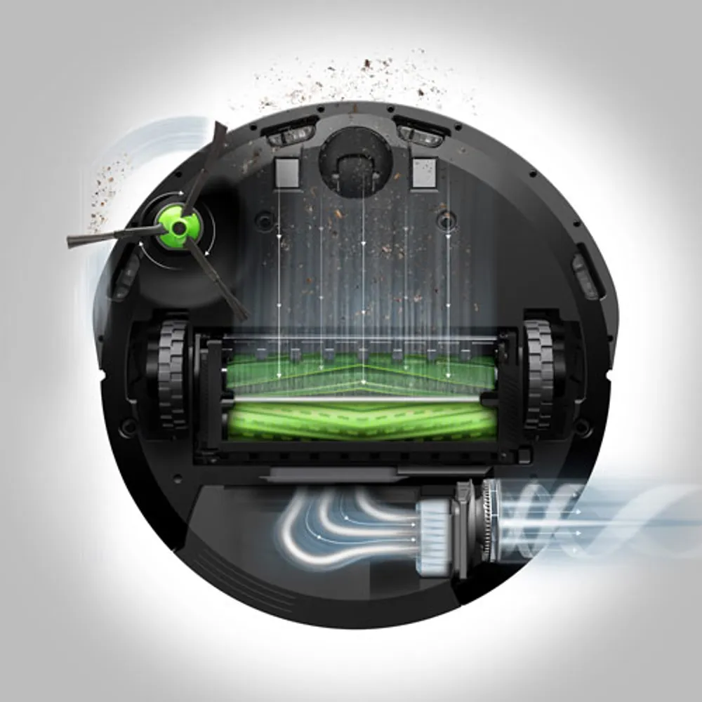 Aspirateur robot connecté Wi-Fi Roomba j9+ à vidange automatique d'iRobot (j955020) - Bronze rubis