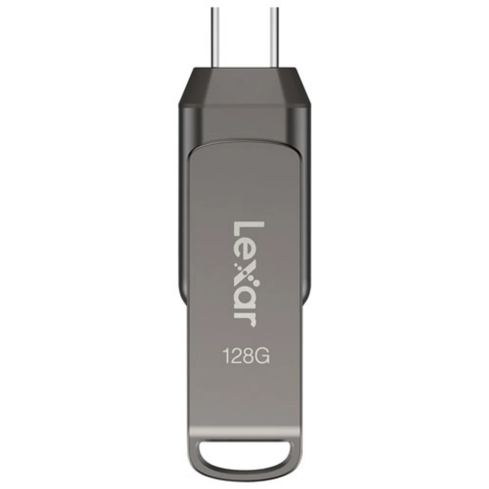 Lexar JumpDrive Dual Drive D400 128GB USB 3.1 + USB-C Flash Drive