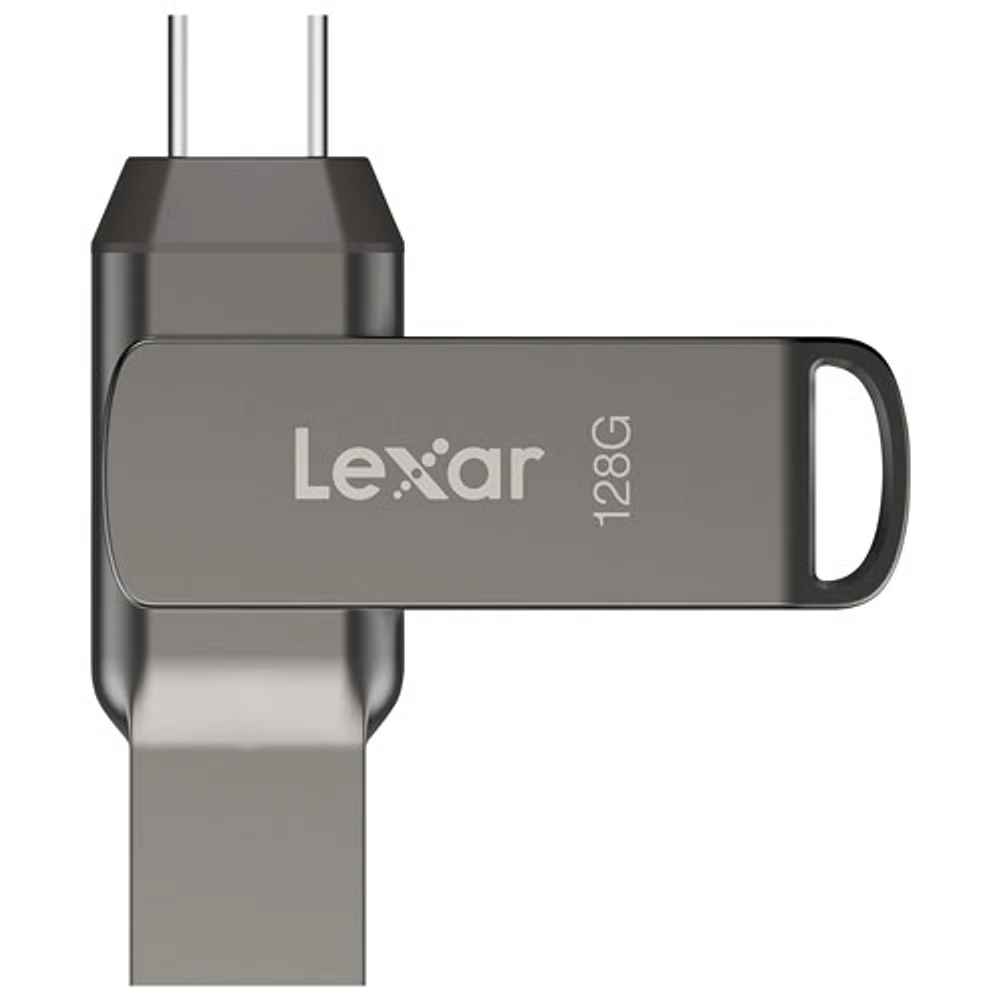 Lexar JumpDrive Dual Drive D400 128GB USB 3.1 + USB-C Flash Drive