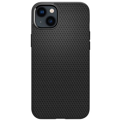 Étui souple ajusté AirGrip de Spigen pour iPhone 15 Plus - Noir mat