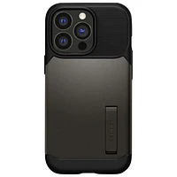 Spigen Slim Armor MagFit Fitted Hard Shell Case with MagSafe for iPhone 15 Pro - Gunmetal