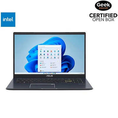 Boîte ouverte - Portable de 15,6 po Vivobook Go 15 L51 d'ASUS - Noir stellaire (Celeron d'Intel/SSD 128 Go/RAM 4 Go)