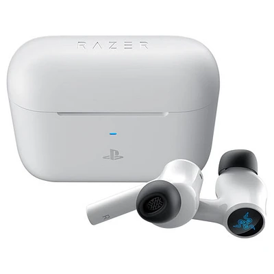 Écouteurs boutons de jeu Hammerhead HyperSpeed de Razer pour PlayStation - Blanc