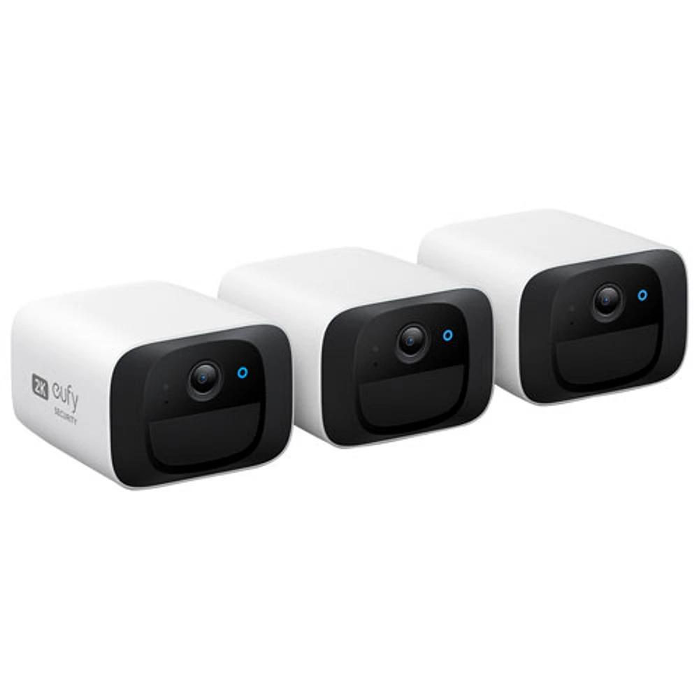 Caméra de surveillance d'intérieur/d'extérieur sans fil 2K SoloCam d'eufy - Ensemble de 3 - Exclusivité de Best Buy