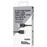 Best Buy Essentials 1.83m (6 ft.) 8K Ultra HD HDMI Cable - Only at Best Buy