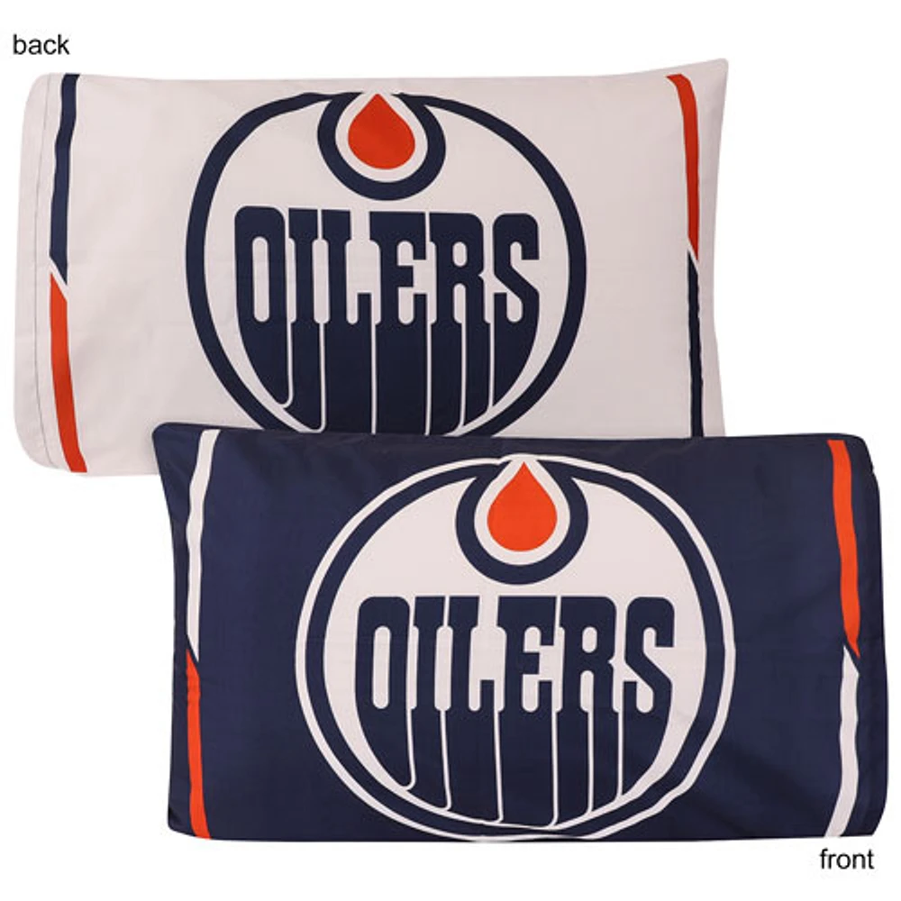 NHL 4-Piece Bed Sheet Set - Twin - Edmonton Oilers