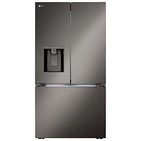 LG 36" 25.5 Cu. Ft. French Door Refrigerator w/ Water & Ice Dispenser (LRYXC2606D) - Black Stainless Steel