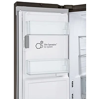 LG 36" 25.5 Cu. Ft. French Door Refrigerator w/ Water & Ice Dispenser (LRYXC2606D) - Black Stainless Steel