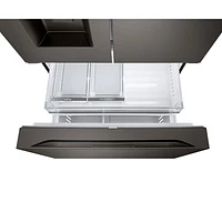 LG 36" 25.5 Cu. Ft. French Door Refrigerator w/ Water & Ice Dispenser (LRYXC2606D) - Black Stainless Steel