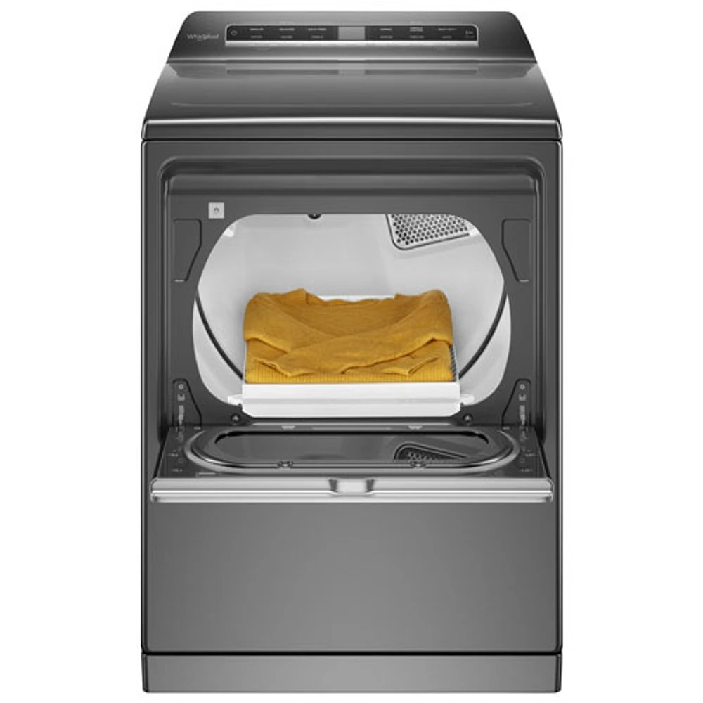 Whirlpool 7.4 Cu. Ft. Gas Steam Dryer (WGD8127LC) - Chrome Shadow
