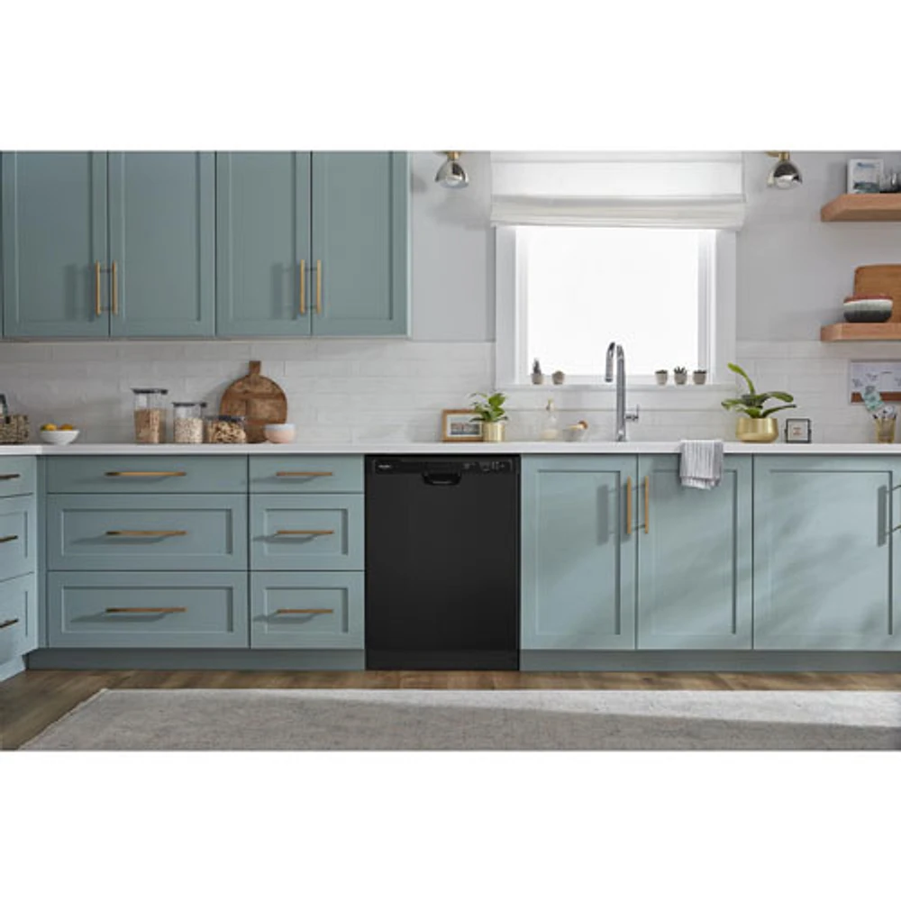 Lave-vaisselle encastrable 24 po 57dB de Whirlpool (WDF341PAPB) - Noir