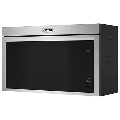 Micro-ondes avec hotte à design intégré sans plateau tournant de Maytag - 1,1 pi³ - Acier inoxydable