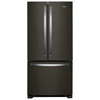 Whirlpool 33" 22.1 Cu. Ft. French Door Refrigerator w/Water Dispenser(WRFF5333PV) - Black Stainless Steel