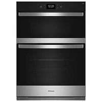 Whirlpool 27" 6.4 Cu. Ft. True Convection Electric Combination Wall Oven (WOEC7027PZ) - Stainless Steel