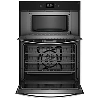 Whirlpool 30" 6.4 Cu. Ft. True Convection Electric Combination Wall Oven (WOEC7030PV) - Black Stainless Steel