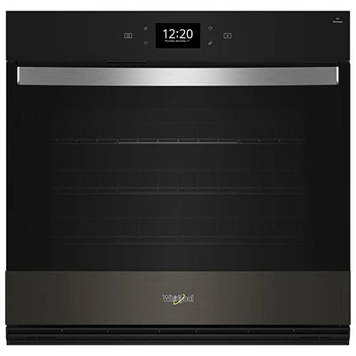 Whirlpool 30" 5 Cu. Ft. Self-Clean True Convection Electric Wall Oven (WOES7030PV) - Black Stainless Steel