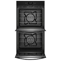 Whirlpool 27" 8.6 Cu. Ft. Self-Clean True Convection Electric Double Wall Oven (WOED7027PZ) - Stainless Steel