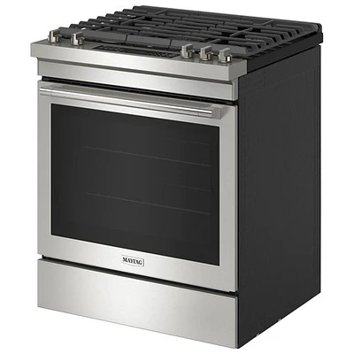 Maytag 30" 5.8 Cu. Ft. True Convection Slide-In Gas Air Fry Range (MGS8800PZ) - Stainless Steel