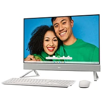 PC tout-en-un à écran tactile de 27 po Inspiron de Dell - Blanc (Core i7-1355U d'Intel/SSD 512 Go/RAM 16 Go/Windows 11)