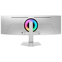 Moniteur de jeu FreeSync G-Sync DELO incurvé QHD 240 Hz 49 po Odyssey OLED G9 de Samsung avec temps de réponse 0,03 ms gris à gris (LS49CG932SNXZA) - Argenté