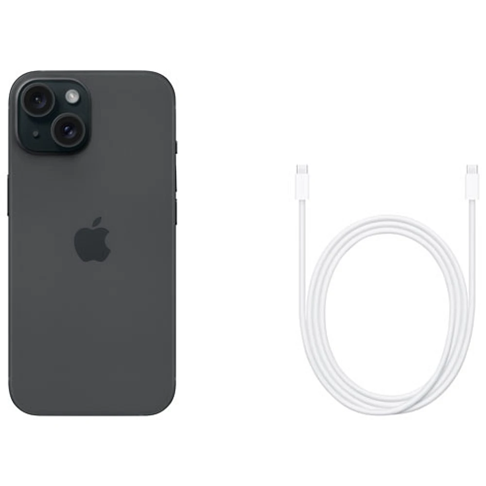 iPhone 15 de 128 Go d'Apple - Noir - Déverrouillé