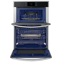 Samsung 30" 7 Cu. Ft. True Convection Electric Combo Wall Oven (NQ70CG600DSRAA) - Stainless Steel
