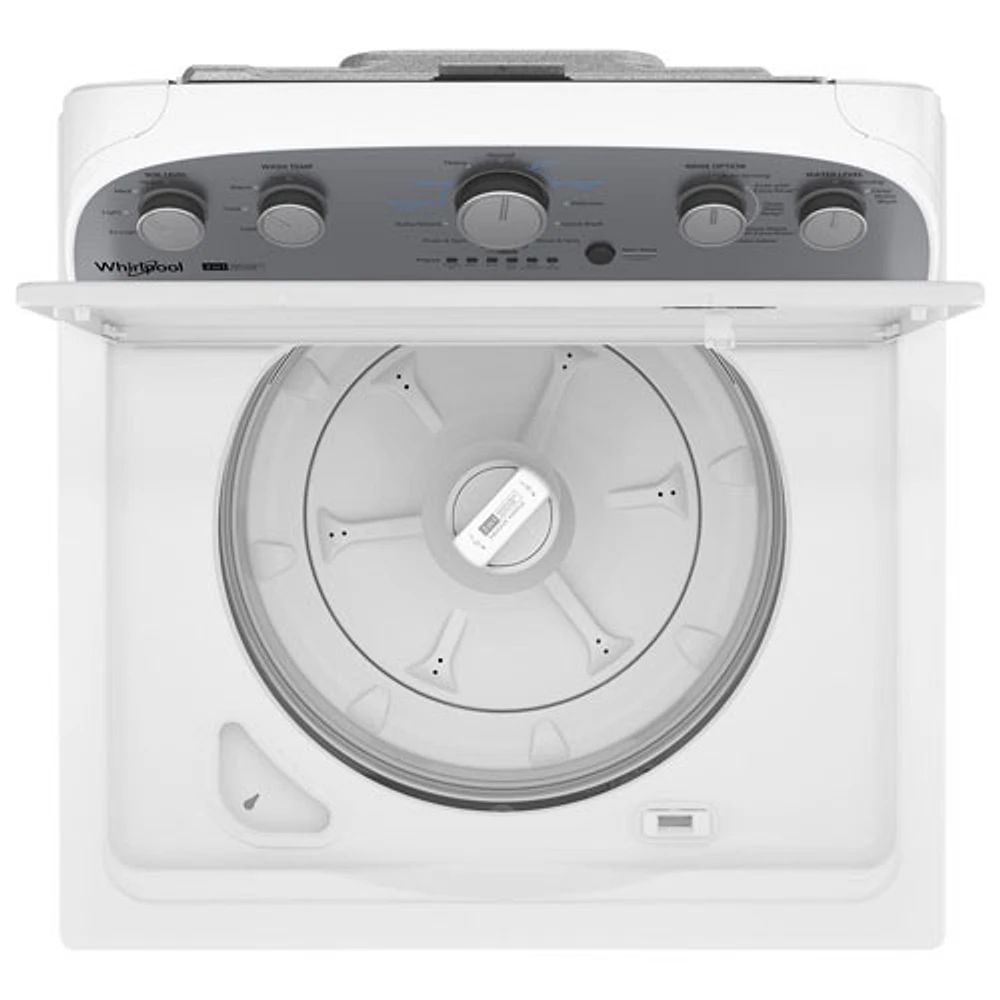Laveuse à chargement par le haut haute efficacité de 4,5 pi³ de Whirlpool (WTW4957PW) - Blanc