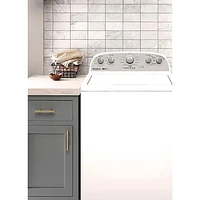 Laveuse à chargement par le haut haute efficacité de 4,5 pi³ de Whirlpool (WTW4957PW) - Blanc