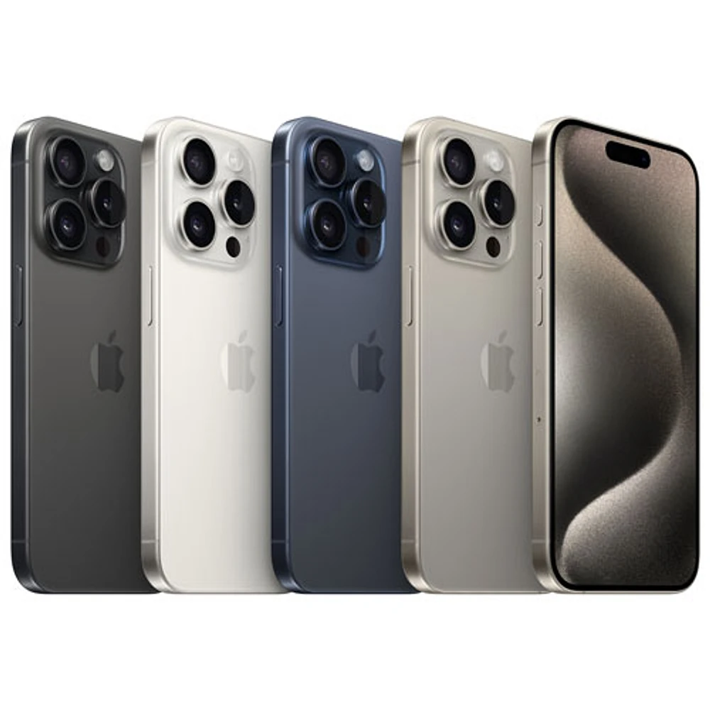 iPhone 15 Pro de 128 Go d'Apple avec Bell - Titane bleu - Financement mensuel