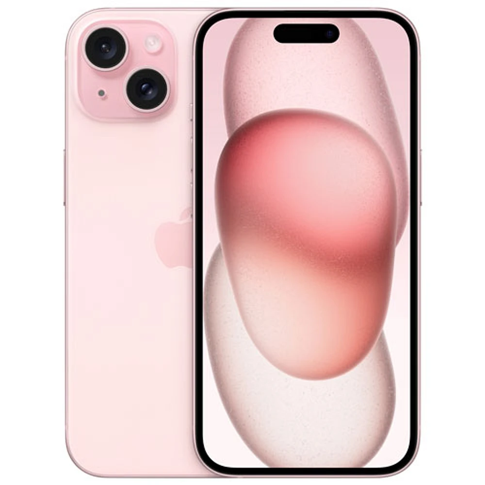 iPhone 15 de 512 Go d'Apple avec Fido - Rose - Financement mensuel