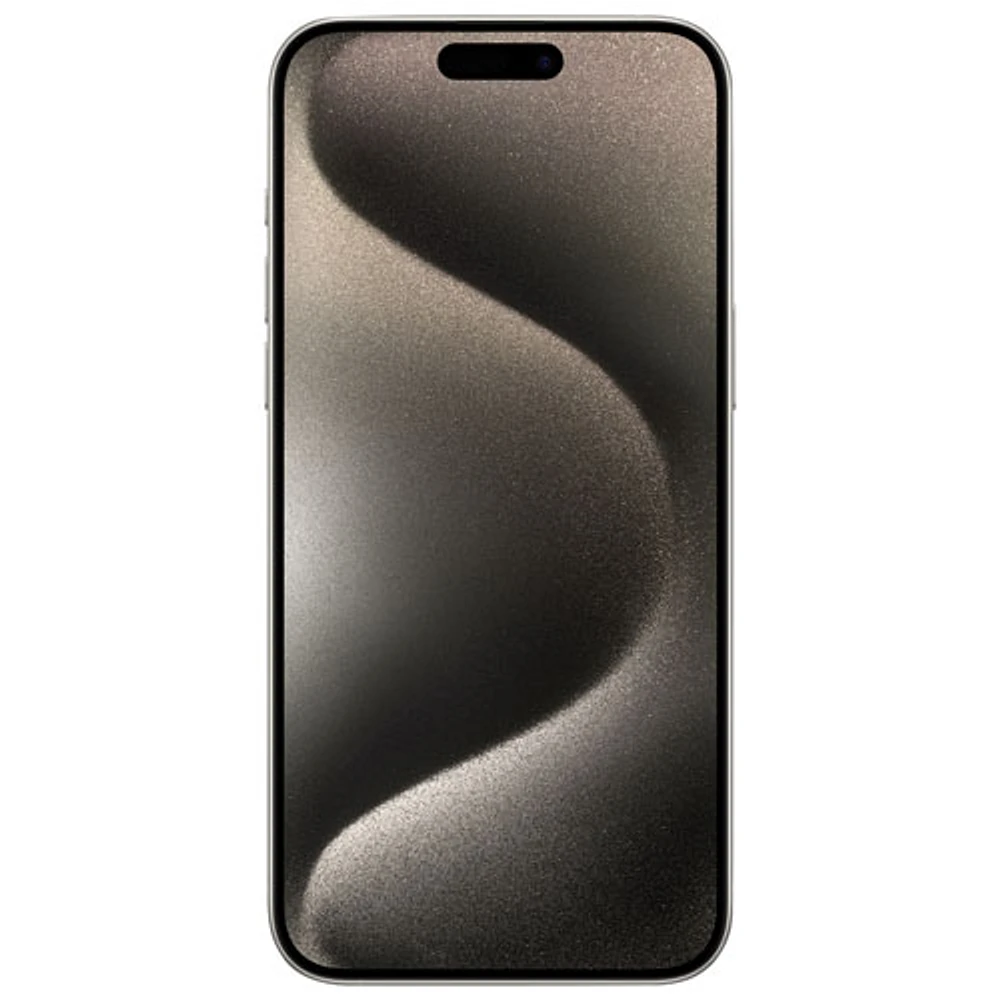 iPhone 15 Pro Max de 256 Go d'Apple avec Fido - Titane naturel - Financement mensuel