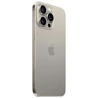 iPhone 15 Pro Max de 256 Go d'Apple avec Fido - Titane naturel - Financement mensuel
