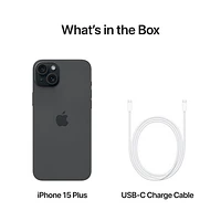 iPhone 15 Plus de Go d'Apple avec Virgin Plus - Noir
