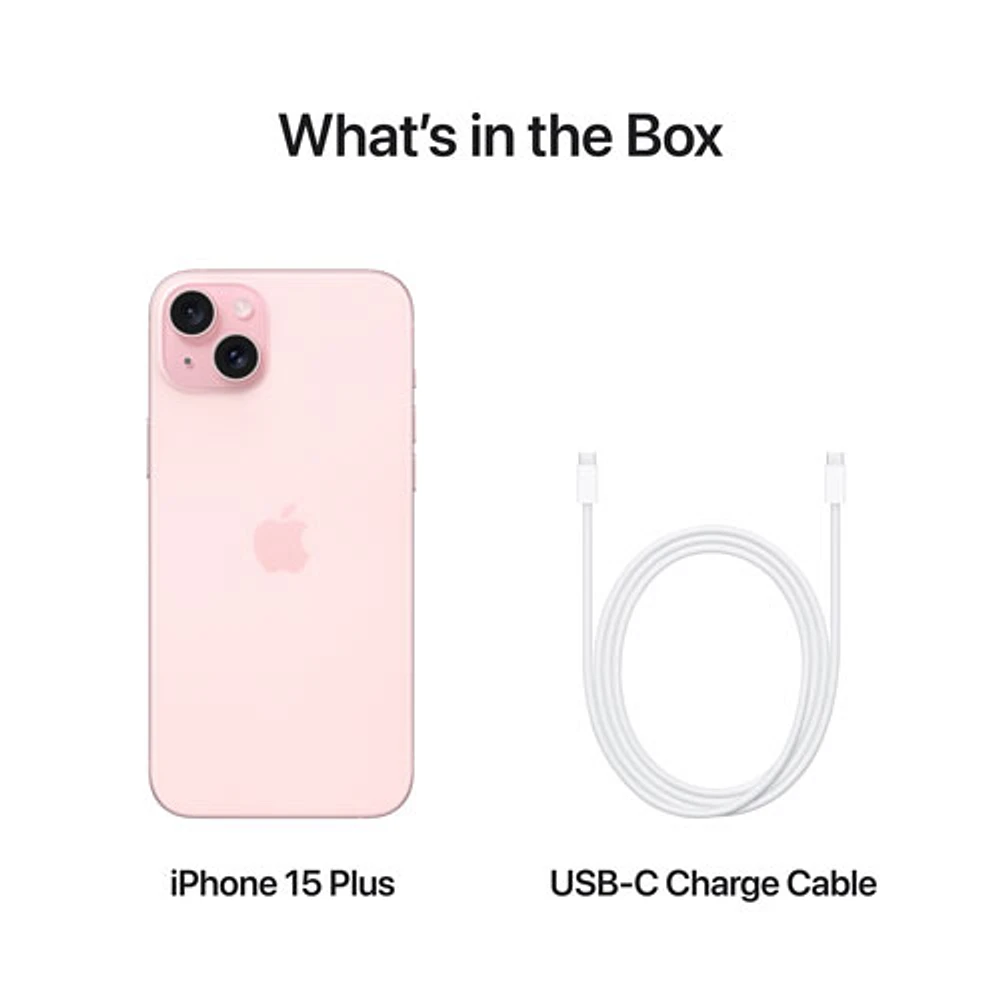 iPhone 15 Plus de 128 Go d'Apple avec Bell - Rose - Financement mensuel